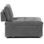 Rozkládací křeslo, šedá, látka, ASB-C3410 GREY2