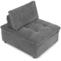 Rozkládací křeslo, šedá, látka, ASB-C3410 GREY2