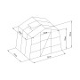 Skleník G21 GZ 48 - 251 x 191 cm, pozinkovaný