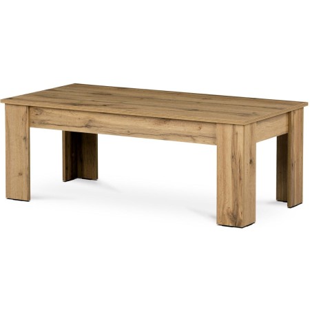 Konferenční stolek 120x60x45 cm, deska a nohy lamino, 3D dekor dub wotan