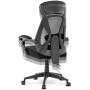 Kancelářská židle, potah černá látka a černá síťovina MESH, PC mech. s aretací
