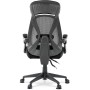 Kancelářská židle, potah černá látka a černá síťovina MESH, PC mech. s aretací
