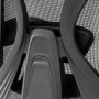 Kancelářská židle, potah černá látka a černá síťovina MESH, PC mech. s aretací