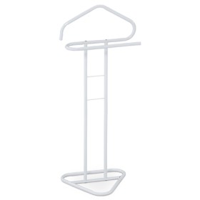 Němý sluha, výška 108 cm, kovová konstrukce, bílý matný lak, nosnost 4 kg