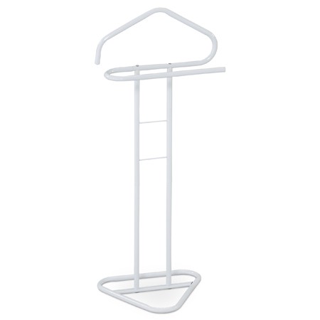 Němý sluha, výška 108 cm, kovová konstrukce, bílý matný lak, nosnost 4 kg