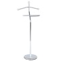 Němý sluha, výška 118 cm, masiv kaučukovník, bílý lak, kov chrom, nos. 5 kg