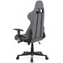 Kancelářská židle houpací mech., šedá + černá látka, plast. kříž
