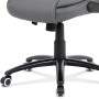 Kancelářská židle, potah šedá ekokůže, černý kovový kříž, houpací mechanismus, v