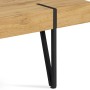 Konferenční stolek 110x60x42, MDF divoký dub, kov černá matná