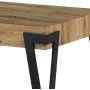 Konferenční stolek, 112x62x43 cm, deska MDF, dekor divoký dub, kov - černý mat