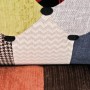 Křeslo, látka patchwork, masiv přírodní kaučukovník