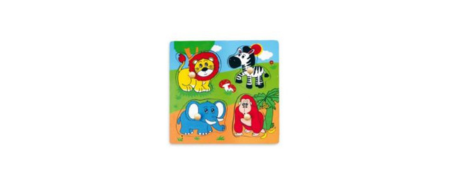 Dřevěné puzzle, vkládačky